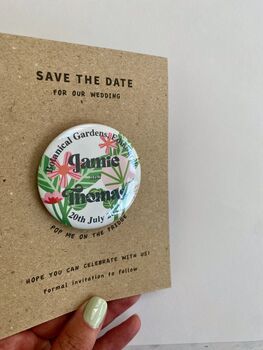 Botanical Hothouse Floral Save The Date Magnet, 3 of 7