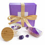 Lavender Gift Box With Candle And Crystal Soap Birthday Gifts For Women, thumbnail 2 of 11