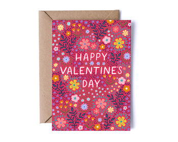 Floral Classic Valentine's Day Card, 5 of 6