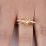 Golden Rose Quartz Meteor Ring, thumbnail 2 of 3