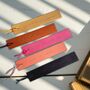Handpainted Personalised Leather Bookmark, thumbnail 2 of 5