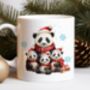 Personalised Christmas Panda Family Mug, thumbnail 1 of 2
