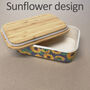 Eco Warriors Floral Bamboo Lunch Box, thumbnail 3 of 7