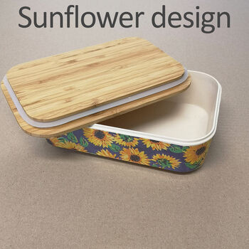 Eco Warriors Floral Bamboo Lunch Box, 3 of 7
