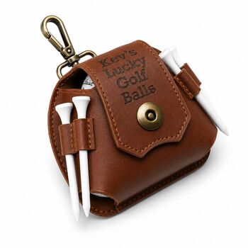 Personalised Golf Ball And Tee Holder Pouch, 3 of 6