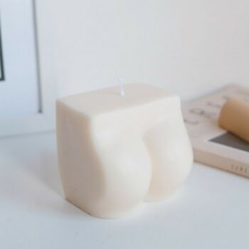 Derrière Bum Body Candle Vegan Soy Wax Handmade Candle, 2 of 4