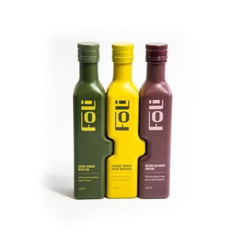 Foli Extra Virgin Olive Oil, French Salad Dressing And Mature Balsamic Vinegar Essentials Set 720ml, 2 of 3