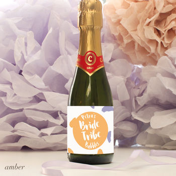 Personalised Bride Tribe Mini Bubbly Labels, 5 of 5