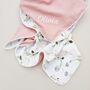 Wildflower Organic Muslin Baby Blanket With Name, thumbnail 10 of 12