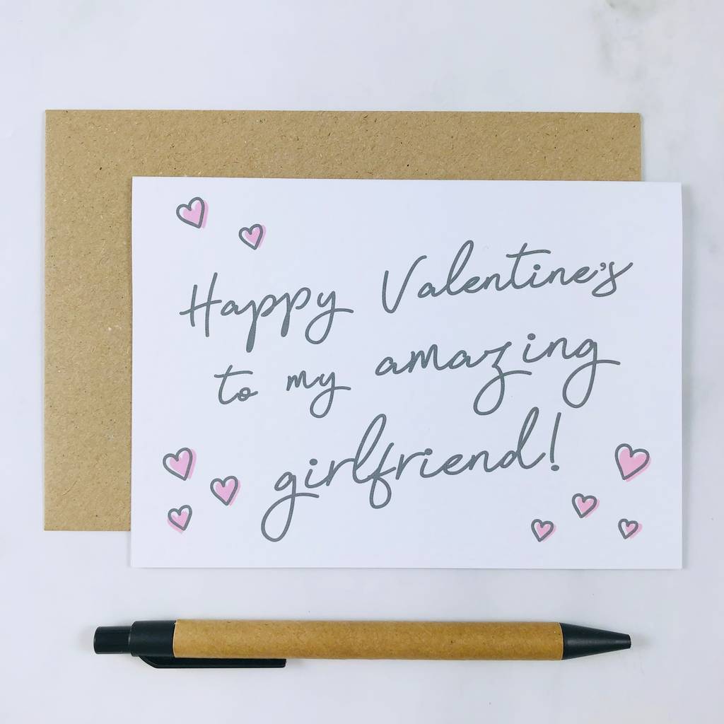 'To My Amazing Girlfriend!' Valentines Day Card