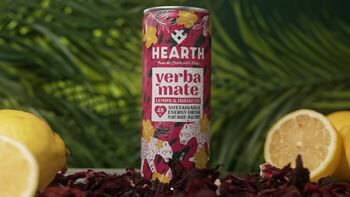 Hearth Lemon And Hibiscus Yerba Mate Case X 24 Cans, 3 of 5