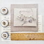 Personalised Sewing Swirl Brooch, thumbnail 7 of 9