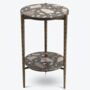 Pols Potten Terrazzo Marble Side Table In Nougat Brown, thumbnail 4 of 5