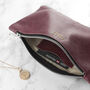 Monogrammed Genuine Leather Clutch Bag, thumbnail 10 of 12