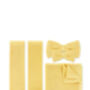 Wedding Handmade Knitted Bow Tie In Pastel Yellow, thumbnail 3 of 6