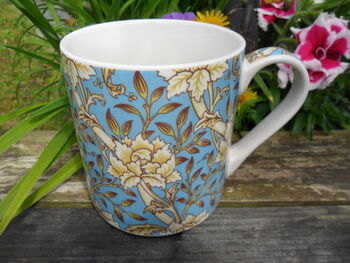 Jumbo Mug In Vintage William Morris Blue Chrysanthemum Design, 3 of 7
