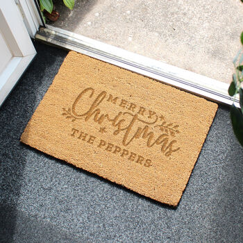 Personalised Family Christmas Doormat, 3 of 6