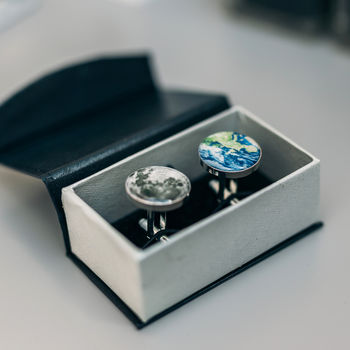 Personalised To The Moon And Back Cufflinks, 2 of 5