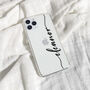 Personalised Name Clear Phone Case, thumbnail 5 of 8