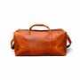 Genuine Leather Holdall Luggage In Brown, thumbnail 9 of 12