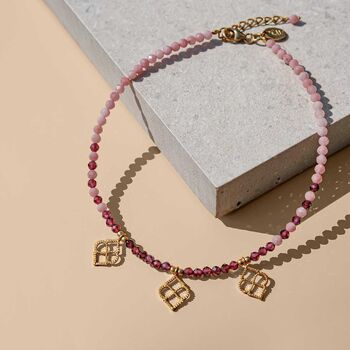 Marrakesh Sunrise Garnet Anklet, 2 of 7