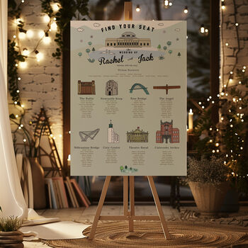 Wedding Table Plan/ Bespoke Timeline/Order Of The Day Sign, 2 of 5