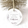 First Christmas Personalised Xmas Bauble, thumbnail 1 of 3