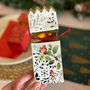 Square Robin Christmas Crackers Set Four Pack, thumbnail 7 of 7