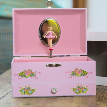 Pink Ballerina Music Jewellery Box, 3 of 12