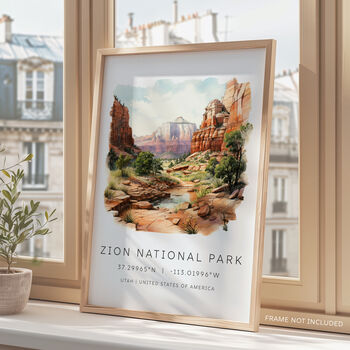 Zion National Park Travel Print, 4 of 7