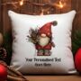 Personalised Christmas Gonk Gnome Gift Cushion, thumbnail 3 of 9