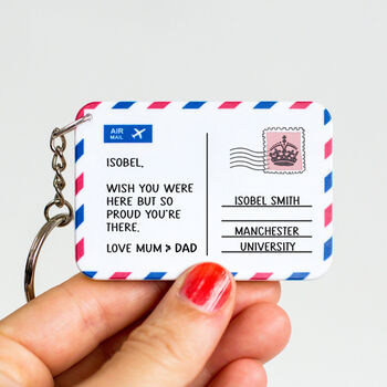 University Personalised Good Luck Keyring, 3 of 3