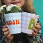 Personalised Gingham Plant Pot, thumbnail 1 of 4