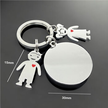 Polished Personalised Round Keychain, 6 of 10