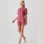 Women's 'Byzantine' Paisley Crisp Cotton Short Pyjama Set, thumbnail 2 of 4