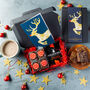 'Reindeer' Hot Chocolate And Oreo Brownies Letterbox, thumbnail 2 of 2