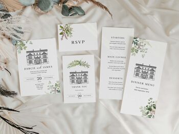 Custom Venue Wedding Invitations, 4 of 4