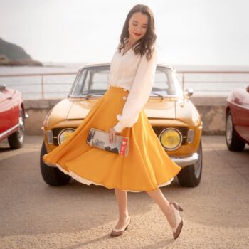 Isabelle Skirt Palace Pansy Vintage 1940s Style, 2 of 2