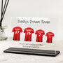 Personalised Football Family 'Daddy's Dream Team' Acrylic Plaque, thumbnail 1 of 3