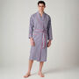 Men's 'Red Pop' Stripe Crisp Cotton Robe, thumbnail 2 of 4