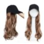 Chemo Headwear Wig Baseball Cap With Hair Long, thumbnail 3 of 3
