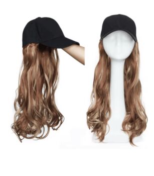Chemo Headwear Wig Baseball Cap With Hair Long, 3 of 3