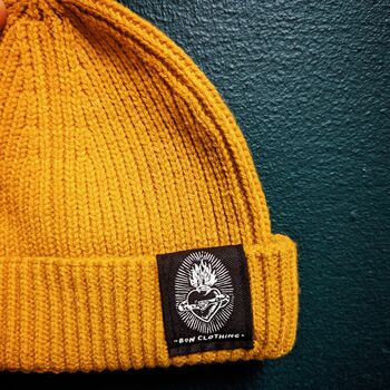 Organic, Recycled Sacred Heart Design Harbour Beanie, 2 of 4