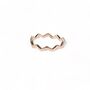 Zigzag Stacking Rings, Rose Or Gold Vermeil 925 Silver, thumbnail 4 of 10