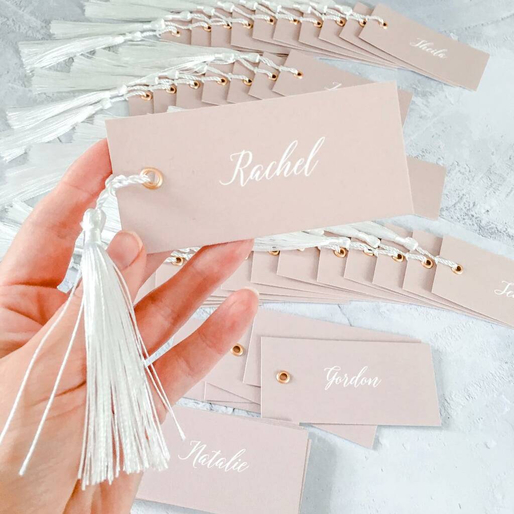 40 Name Tags With Tassels, 1 of 5