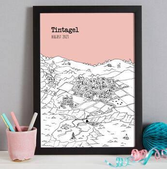 Personalised Tintagel Print, 7 of 9