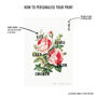 Personalised Rose Family Tree Unframed Print, thumbnail 3 of 3
