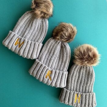 Personalised Embroidered Bobble Hat, 5 of 6