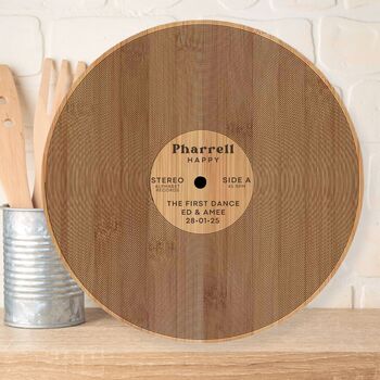 Personalised Vinyl Record Chopping Board, 4 of 6