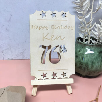 Personalised Wooden Birthday Cards, 3 of 11